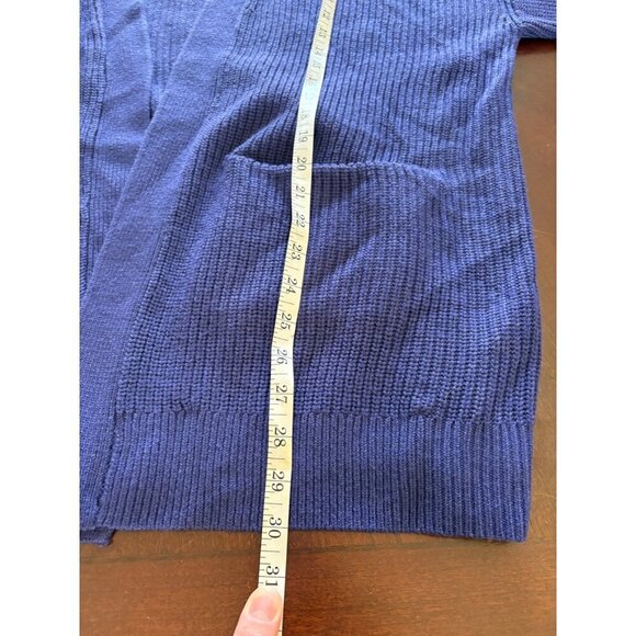 Aritzia Wilfred Free Unwind Cozy Open Front Wool Chunky Cardigan Purple Size XL - Picture 9 of 13